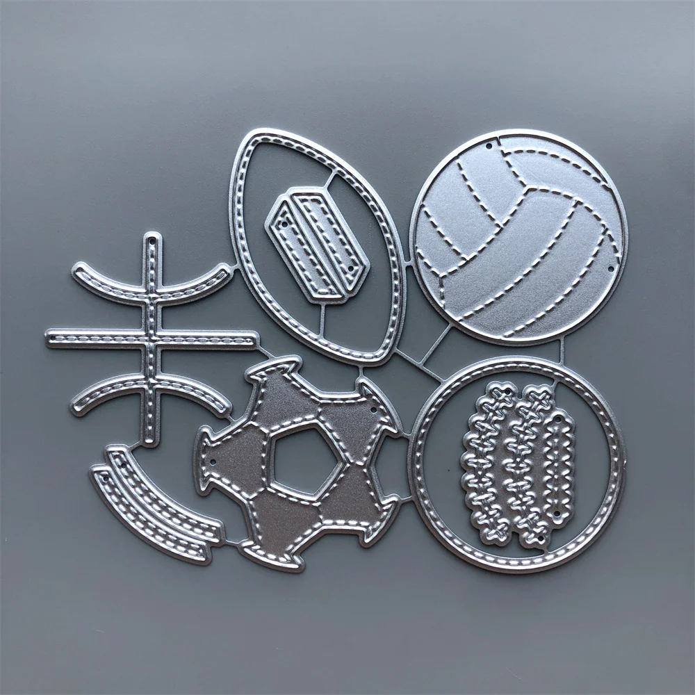 Metal Crafts Templates Mould Stencils Volleyball Scrapbook Album
