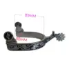 2x Horse Spurs Anti Rust Western Style Spur for Competition Equipments Brown 5