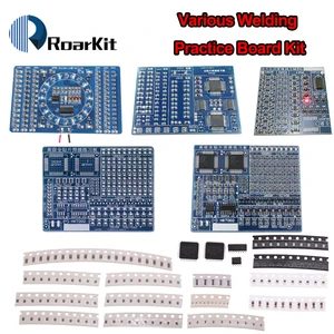 SMD NE555 CD4017 вращающаяся мигающая Фотоэлементы SMT LQFP44 паяльная тренировочная плата Набор для обучения электросхеме комплект для самостоятельной сборки