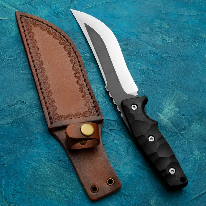 HUANGFU  High hardness military tactical survival knife self-defense tool outdoor hunting knife fixed blade rescue knife
