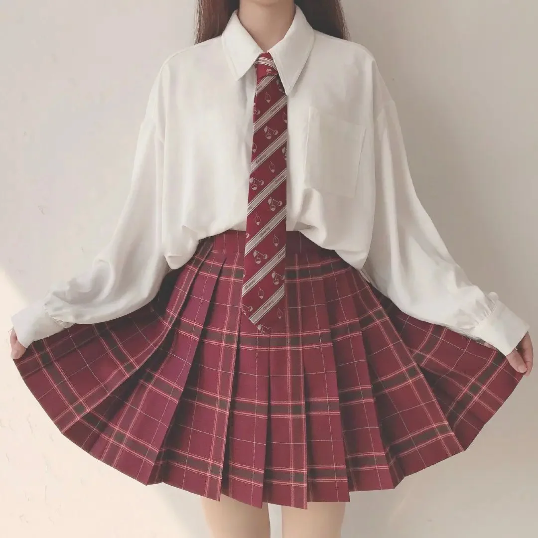 Оригінальна уніформа Sakura JK, жіноча спідниця-олівець у стилі преппі з довгим рукавом, модний модний китайський дизайн
