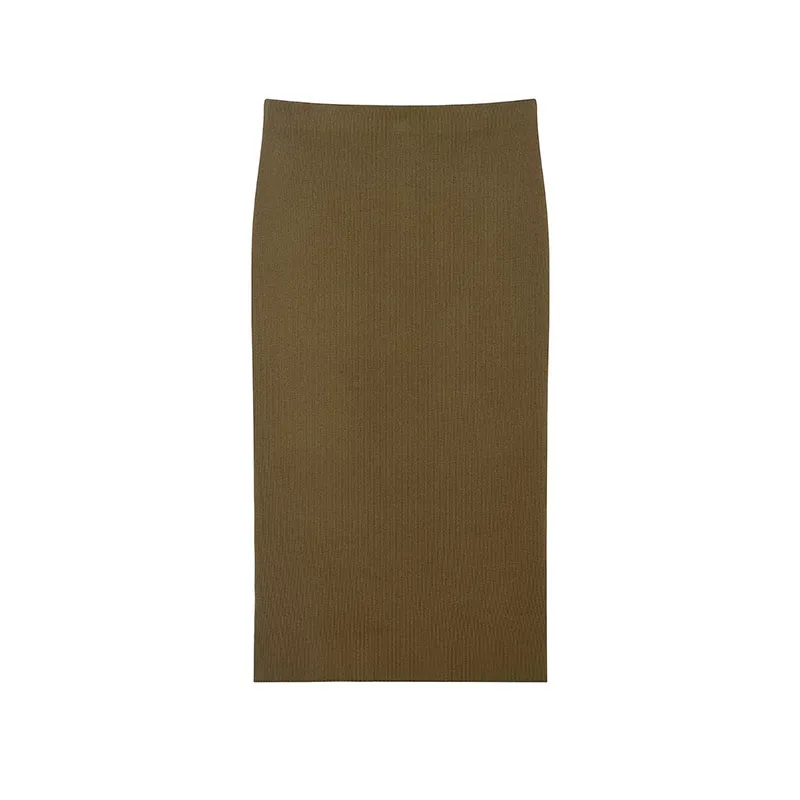 Women Knitted Midi Skirts Two Piece Sets 2025 New Chic Fashion Belt Knit Cardigan Coat Women's Suits Autumn Winter Woman Outfits