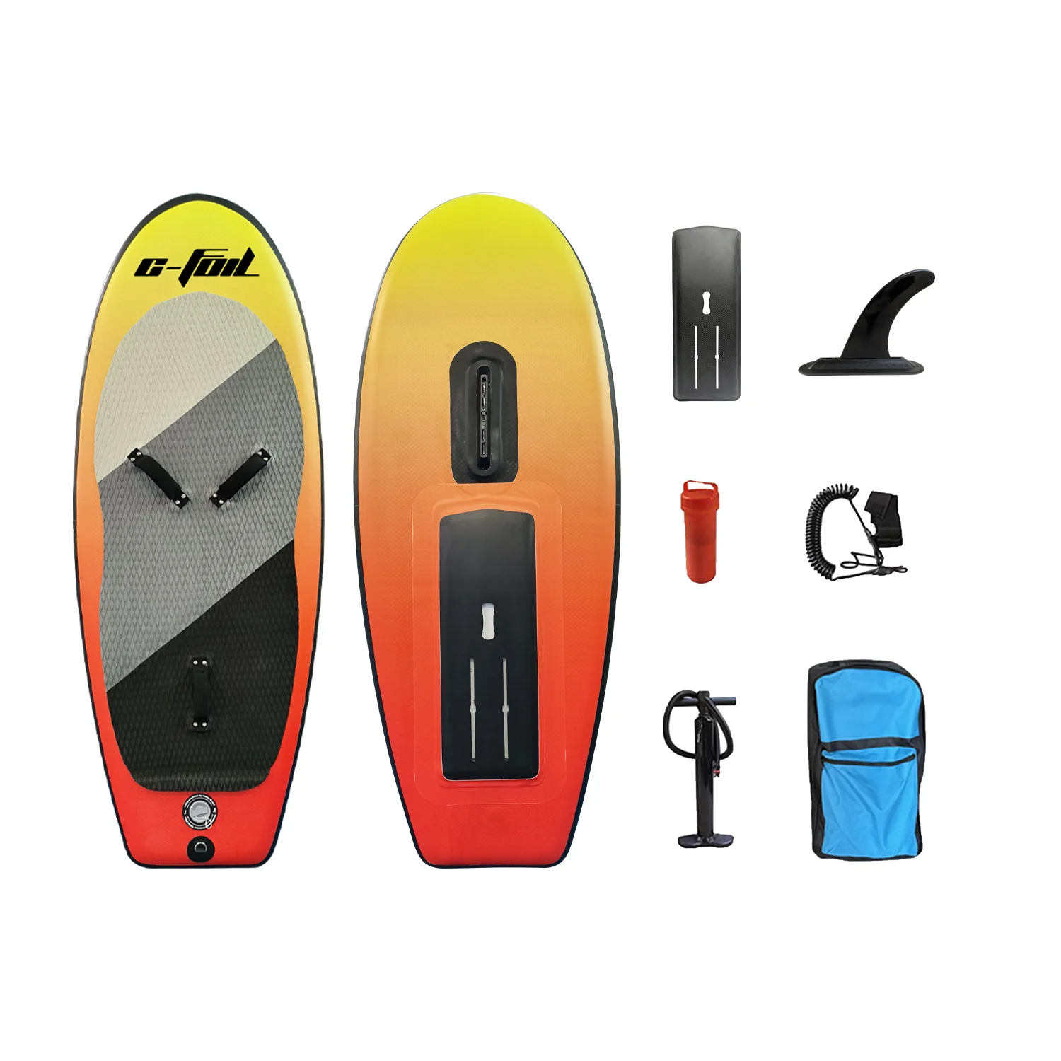 Unisex 160L Inflatable Double Layer PVC New Model Foil Board Ocean Waters ISUP Paddle and Pump Surfing Hydrofoil surfboard