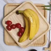 Japanese Wooden Tray Tableware Dessert Tray Breakfast Bread Dried Fruit Plate Tea Cup Coffee Coasters Household Storage Plates 4