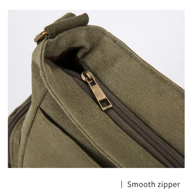 Large Capacity Dog Lover Women's Canvas Shoulder Bag Army Green Vintage Crossbody Bag For Women Laptop Bag