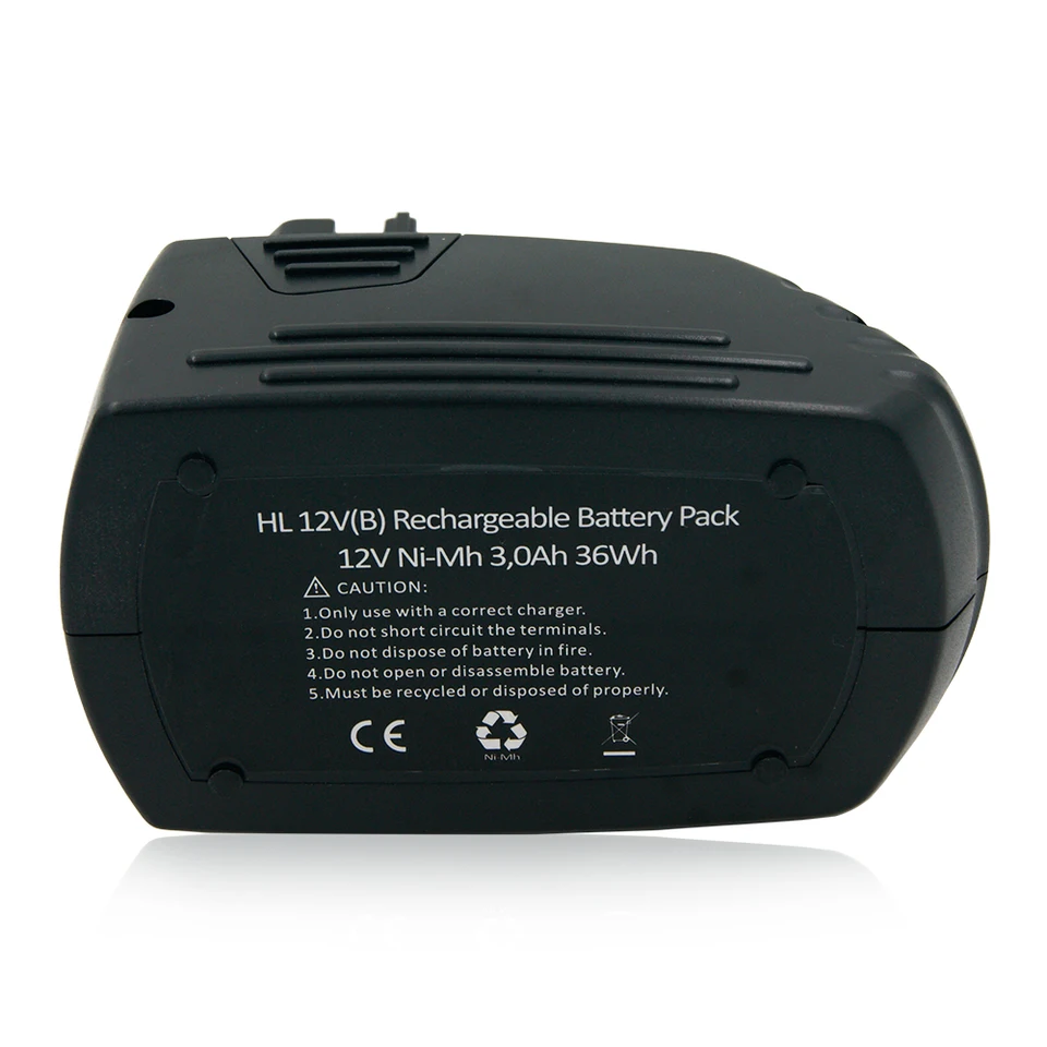 Vhbw 1x Batería Compatible Con Hilti SFL 12/15 Flashlight, SID 121-A, SF121- A Herramienta (3000 MAh, NiMH, 12 V) - Reemplaza SFB121, SFB126, SFB126A