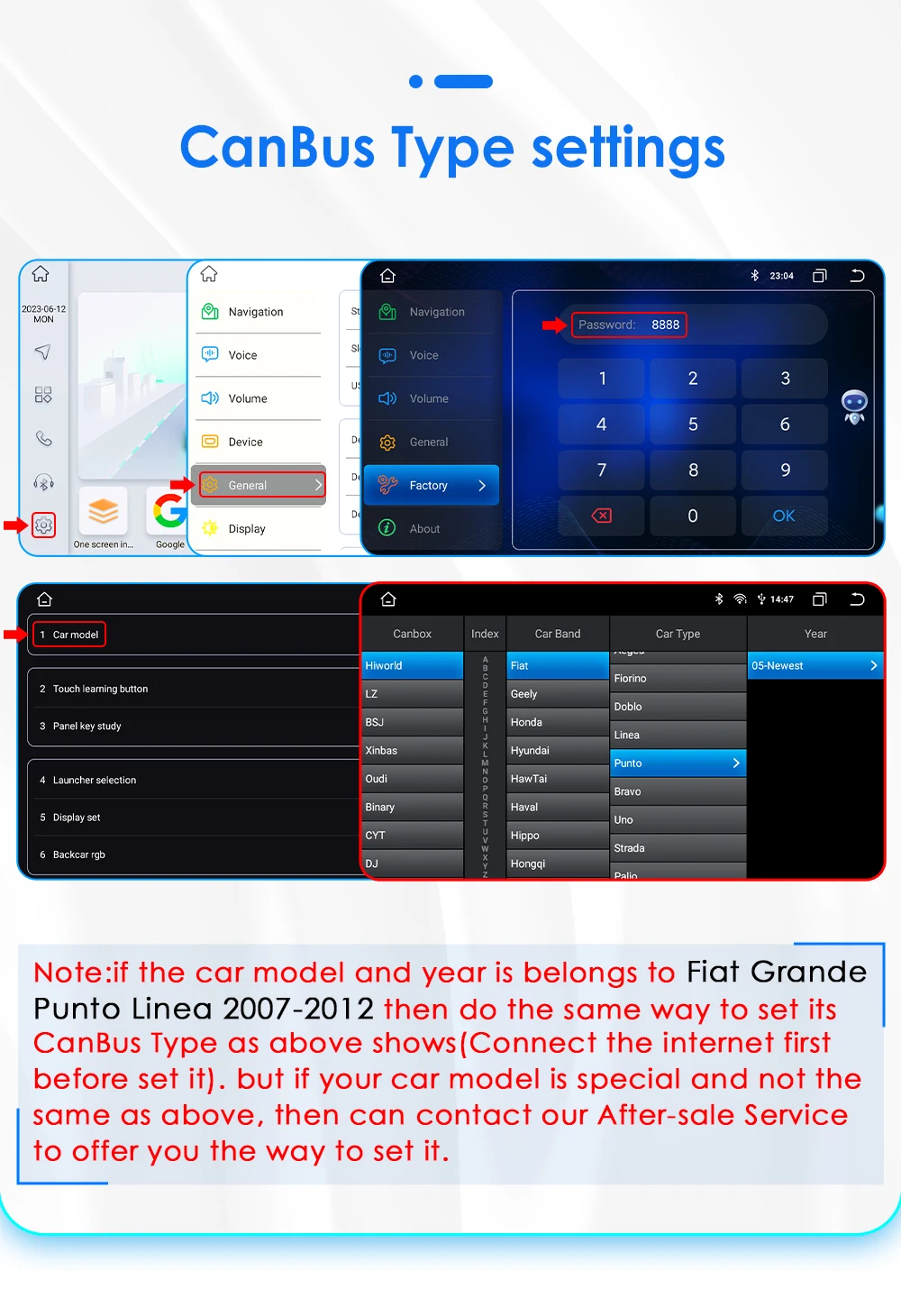 2DIN Android Auto Radio für FIAT Grande Punto Linea 2007-2012 Carplay GPS Stereo Multimedia Video Player Intelligente Autoradio – Detail 37