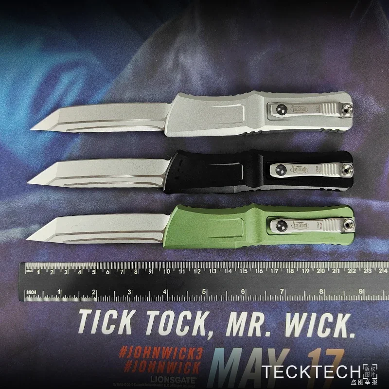 GEN 3 COMBAT TROODON 3 Knife TANTO Blade MICRO TECK TECH M390 CNC Aluminum EDC Self Defense Tactical Pocket Knife TECKTECH 4