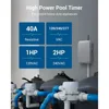 Pool Pump Timer, Outdoor Wi-Fi Box, Heavy Duty 40A 120-277 VAC 2HP Wireless Controller Timer, Water Heater 4