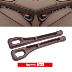 Car Seat Crevice Filling and Leak-Proof Storage Sealing Strip Accessory (Brown 1 pair)