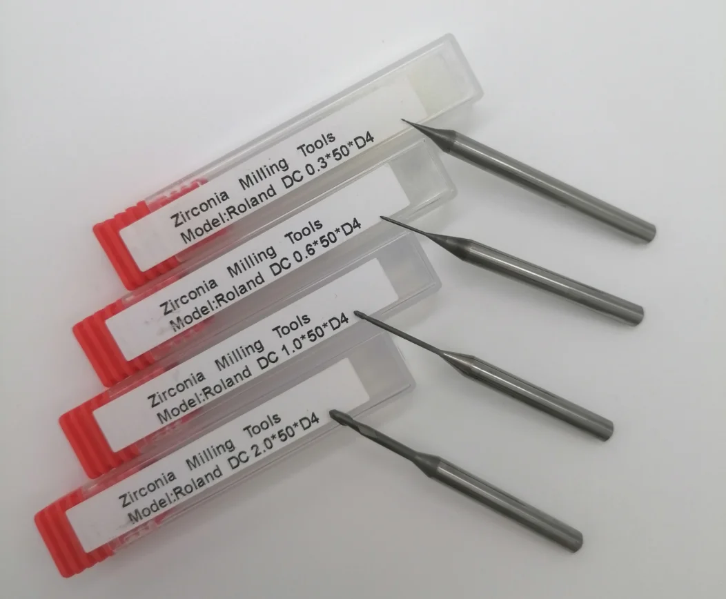 Roland DWX-52DC 40mm Zirkonoxid Block Fräser Ball-end Long Neck Version DC Diamant Beschichtung Fräser Für Dental labor Verwenden – Detail 4