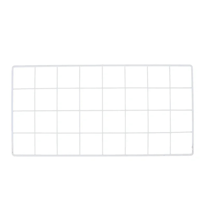 Home Wall Decoration DIY Art Iron Grid Decor Photo Frame Postcards Storage Wall Art Display Storage Rack Holder Shelf Organizer 6