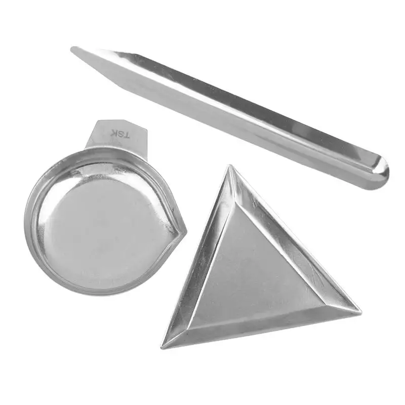 New 1 Set Weighing Powder Pans Scale Pan For Weigh Liquid Powder Gems Gemstone Weighing Pan
