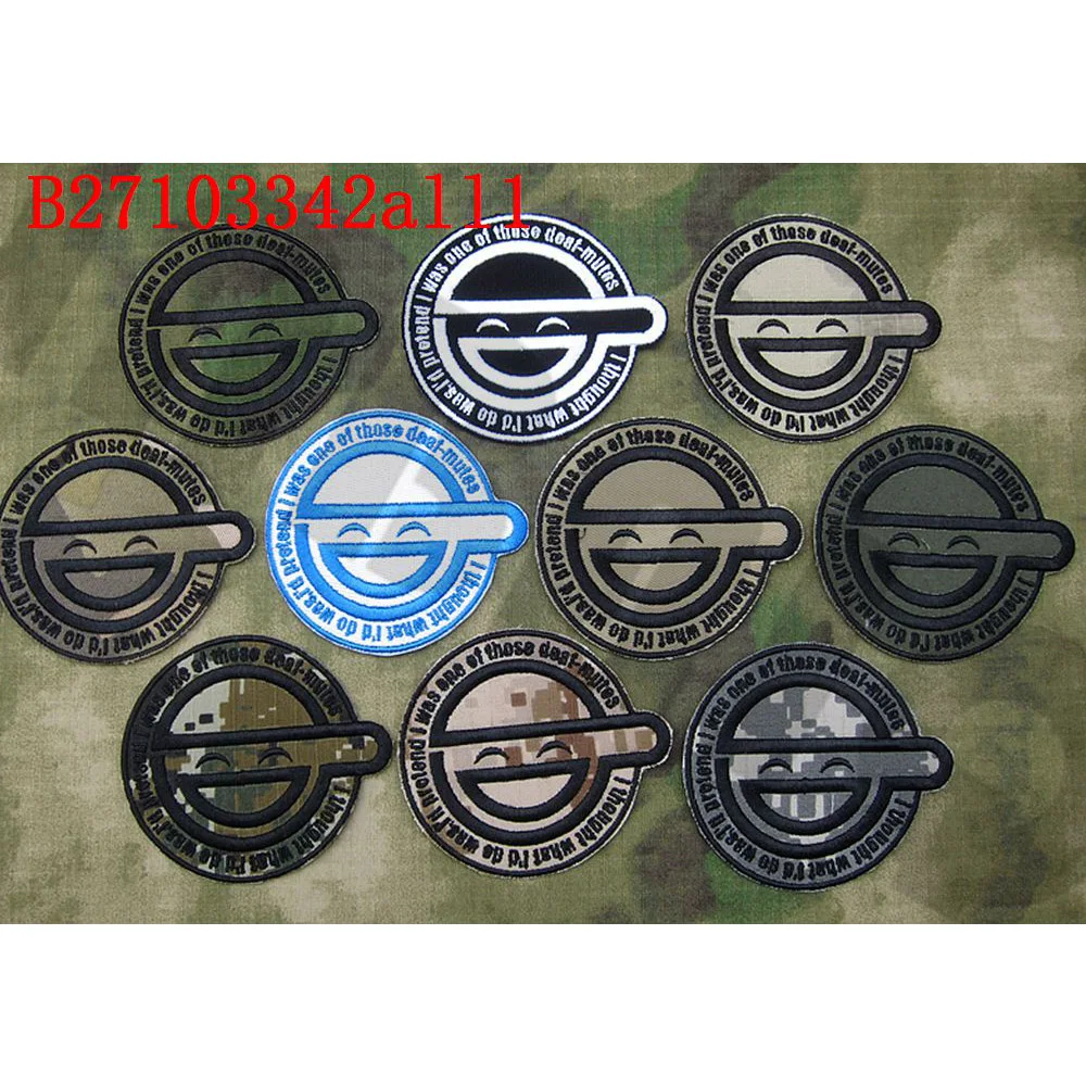 Ricamo Patch Ghost In Shell-Stand Alone Complex Laughing Man Morale