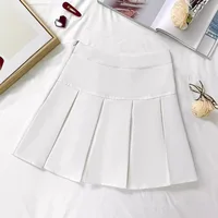 Jupe courte plissée grise taille haute pour femme, mode féminine, amincissante, polyvalente, anti-transparence, coupe trapèze, nouvelle collection printemps-automne 1