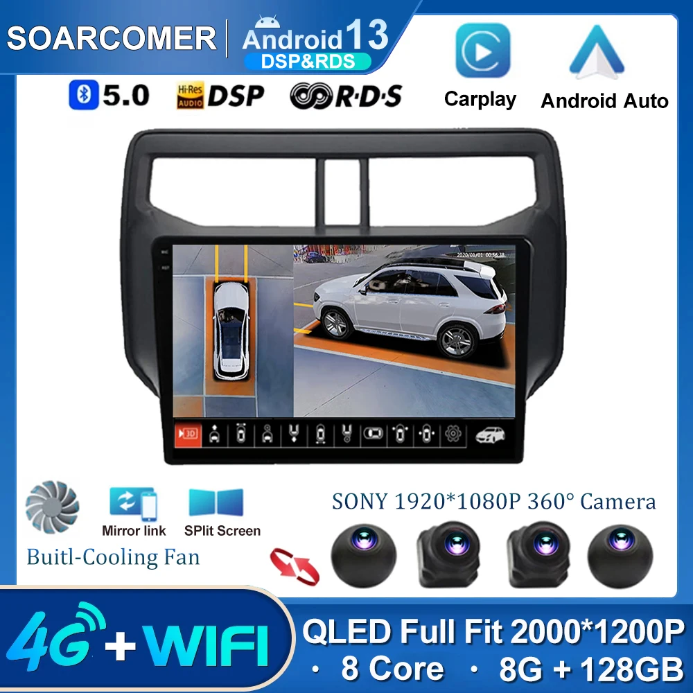 

Android 13 For Toyota Rush Daihatsu Terios 2017 - 2020 Auto Radio Stereo Multimedia Video Player Navigatie Gps Draadloze Carpla