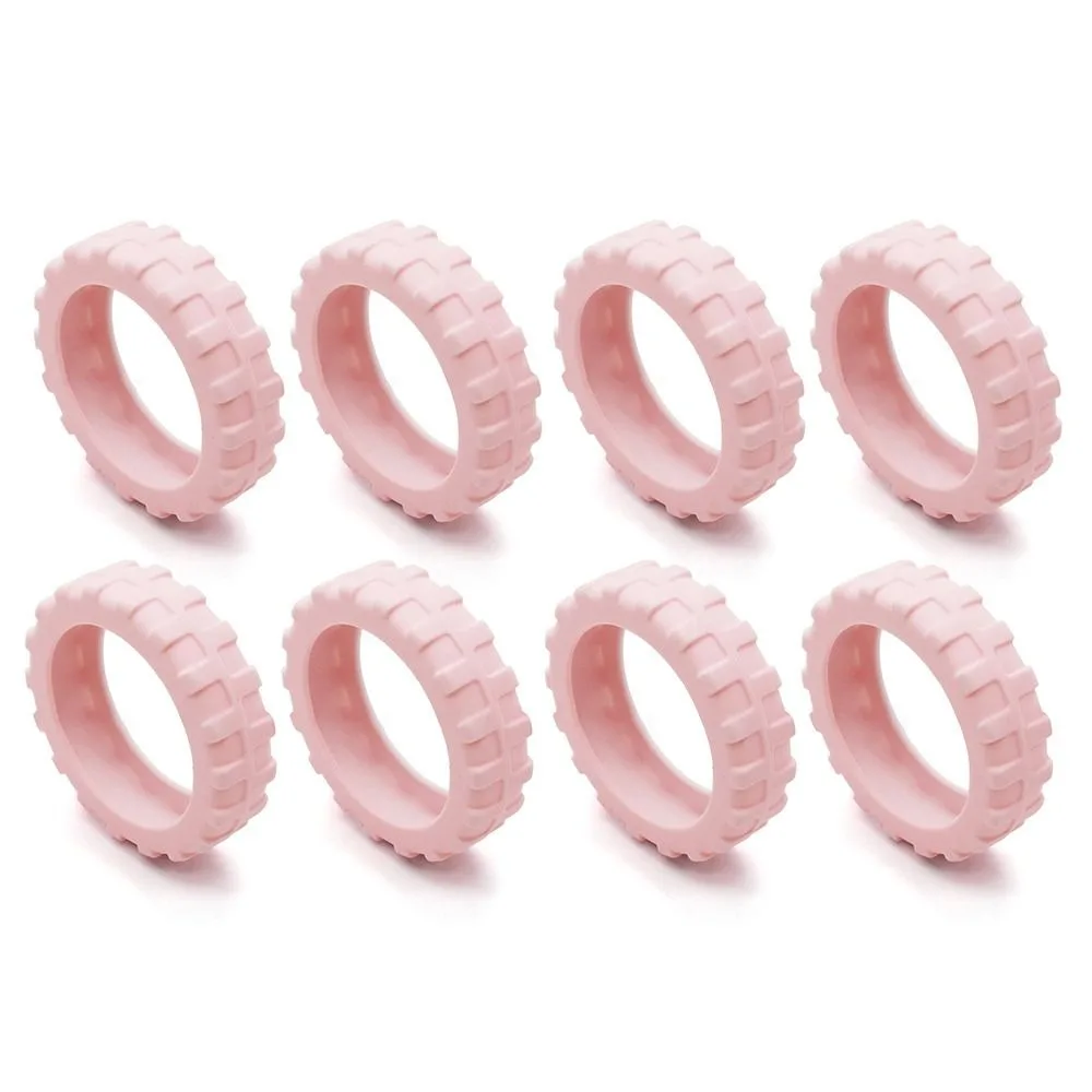 8PCS/Set Suitcase Parts Axles Travel Luggage Caster Shoes Silicone Luggage wheels protector Reduce Noise