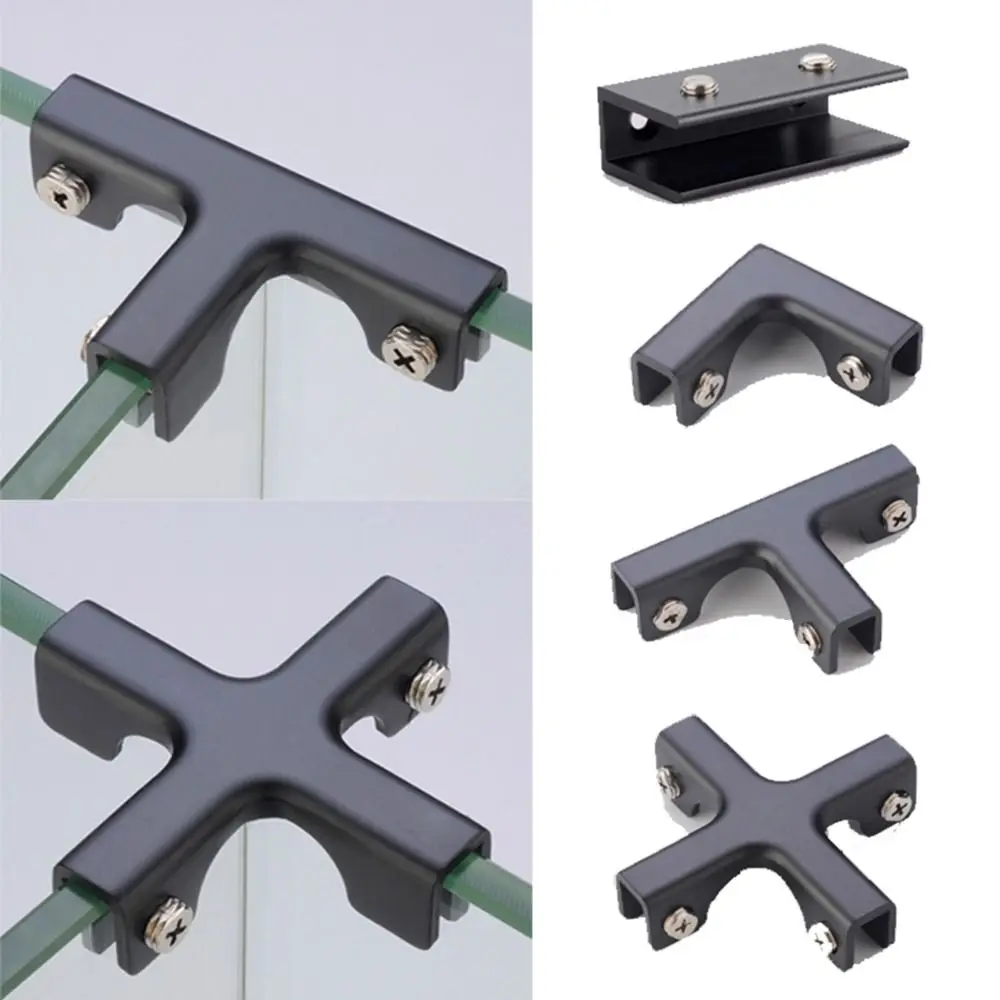 Hanging Fixing Clip Glass Clip aluminum alloy right angle Rustproof corner groove T-cross L-type glass clip ceramic tile fish tank fixing clips