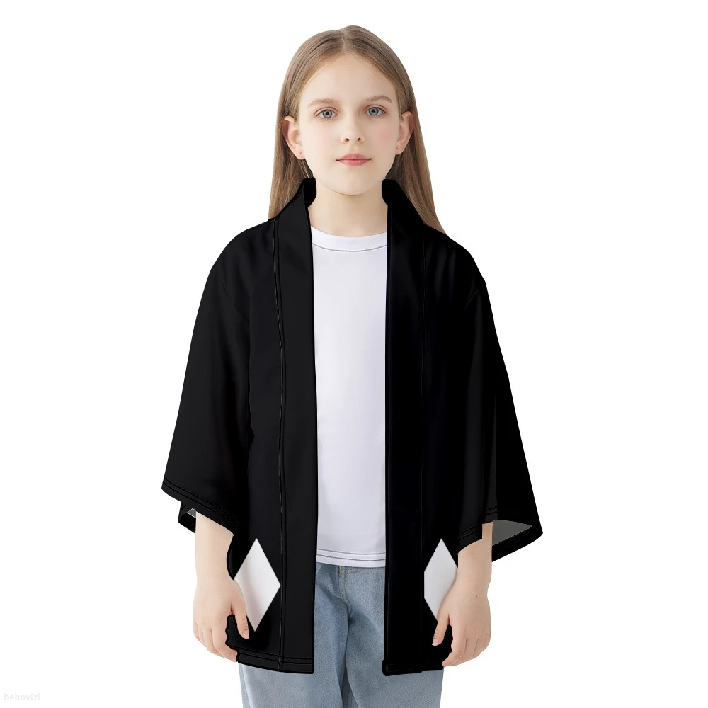 New Design Samurai Traditional Black Kimono Japanese Women Men Beach Cardigan Yukata Fashion Cosplay Haori Shirts Top