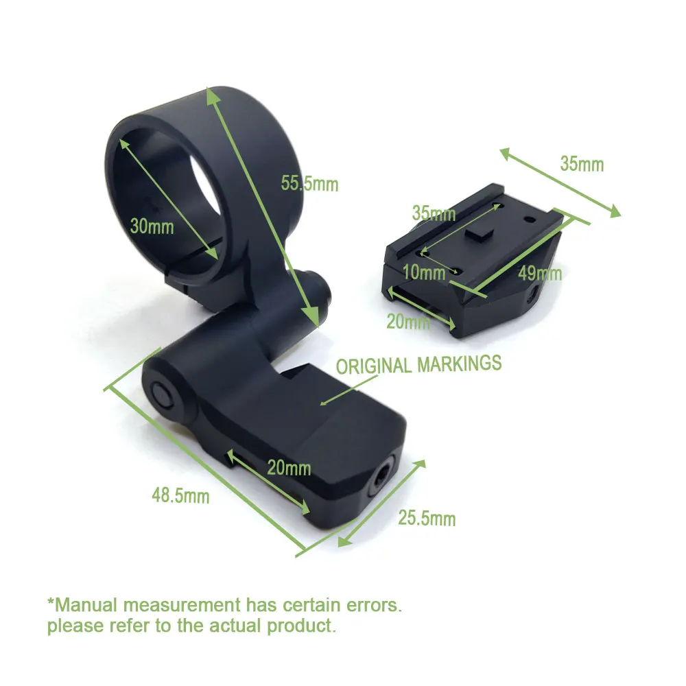 SOTAC Tactical Low Mount Combo For Red Dot Sight 30X Magnifier At 0.9in Optical Centerline Height 2