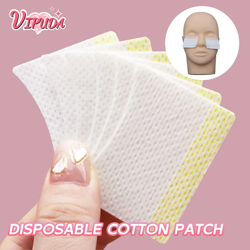 

40Pcs/bag Eyelash Extension Cotton Pads 3.6cm x 4.6cm Under Eye Paper Patches Sticker Wraps for Removing Grafting Eyelashes