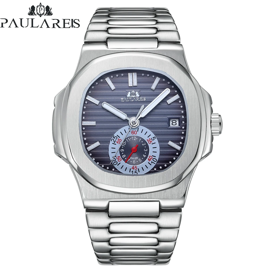 Men automatic watches-Automatic Self Wind Mechanical Luminous Stainless Steel Dial Dress Luxury Men Watch