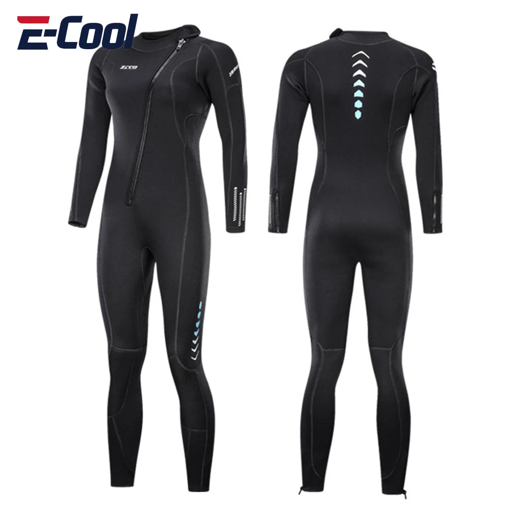 3MM Neoprene Wetsuit Men Women Onepiece Warm Fullbody Wetsuit Surfing