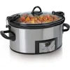 6 Quart Slow Cooker Programmable Slow Cooker with Digital Timer Stainless Steel Slow Cooker 1