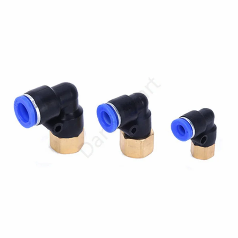 

PLF Hose OD 4 6 8 10 12mm - Female Thread M5'' 1/8'' 1/4'' 3/8'' 1/2'' Pneumatic Female Elbow Connector Tube Air Push In Fitting