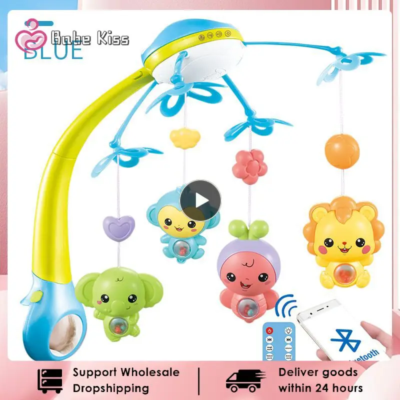 

Музыкальный мобиль для детской кроватки, вращающаяся подвесная погремушка, аксессуар для детской коляски, погремушка для новорожденных, игрушка для детской кроватки без
