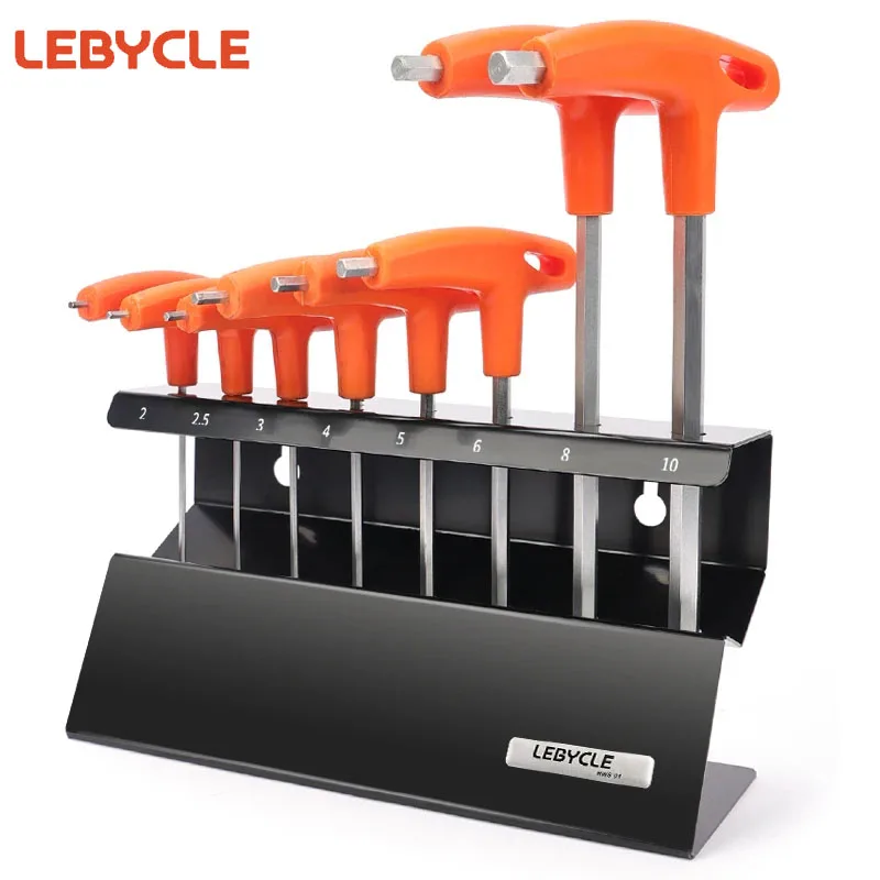 

LeBycle 2.5/3/4/5/6/8/10MM Hexagonal Brackets Bike Shop Wrench Storage Bracket Bicycle Hexagonal Tools