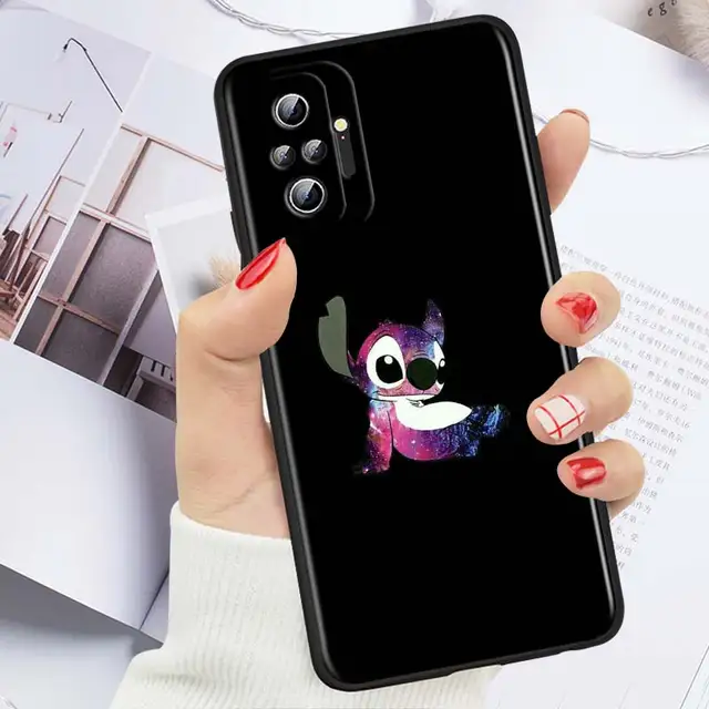 Funda de teléfono de Disney Stitch Xiaomi Redmi Note 12 11E 11S 11 11T 10 10S 9 9T 9S 8T 8 Pro Plus 5G, color negro|Fundas antigolpes teléfono| - AliExpress