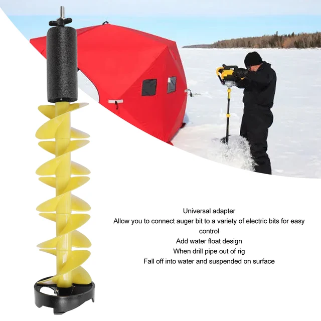 Earth Auger Drill Ice Auger 8'' Ice Fishing Auger 40'' Cordless