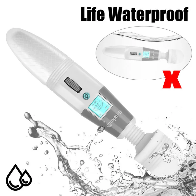 64 Modes Huge Head Magic Wand Massager Flexible Neck Ultra-powerful Motor For Body Massage Deep Muscle Relaxing Health Care 5