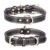 New Heavy Duty Metal Chain Dog Lead With Leather Handle Long Strong Control Leash Outdoor Pet Traction Rope Anti Bite Chain 