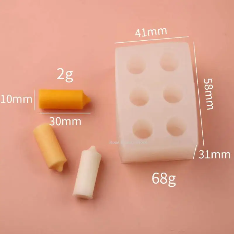 Mini Bear Silicone Candle Mold 3D Cute Bear Soap Plaster Crafts Resin Concrete Casting Valentine's Day Gift Making
