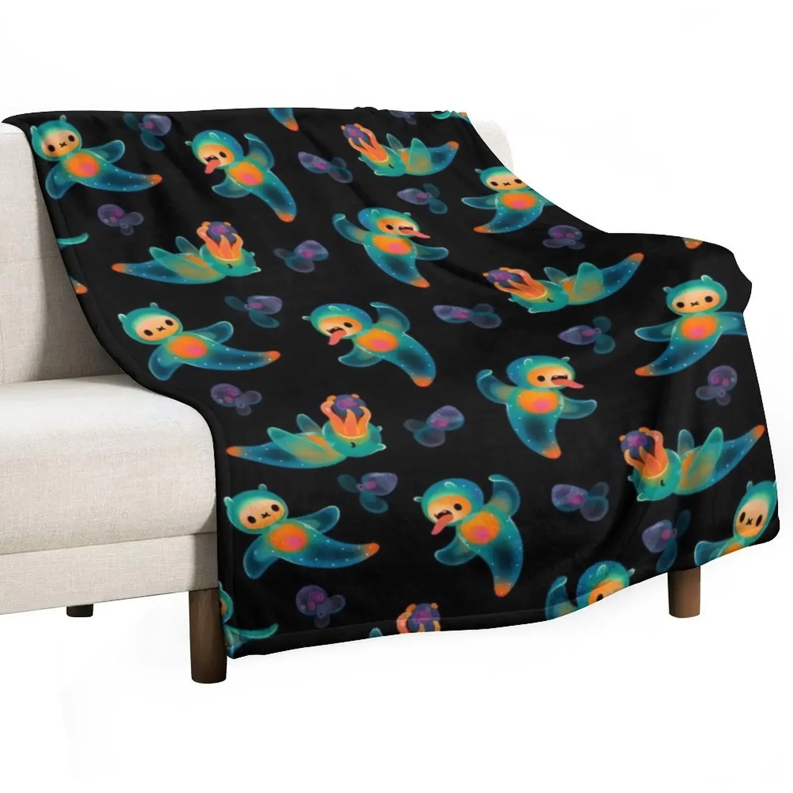 

Sea angel and sea butterfly Throw Blanket Luxury Throw Personalized Gift Blankets