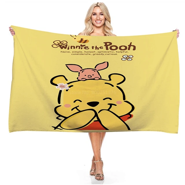  Winnie The Pooh Hooded Towel & Washcloth set - pink