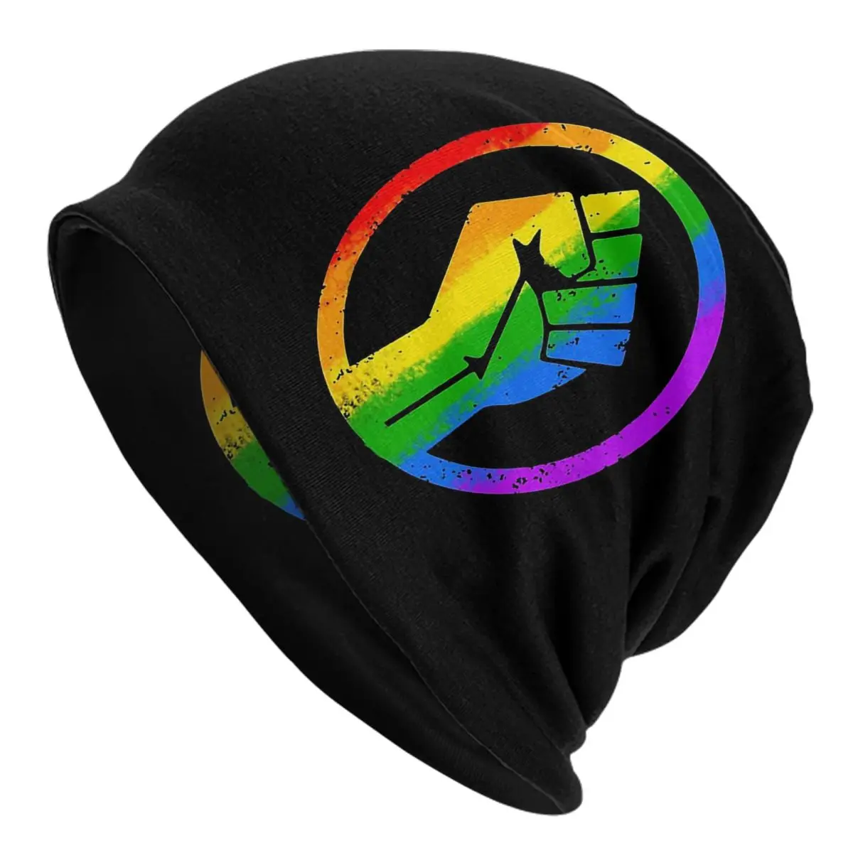 

Gay Pride Bonnet Hats Knitting Hats Cool Outdoor Rainbow Lgbt Lgbtq Queer Skullies Beanies Hat Men's Women's Warm Dual-use Cap