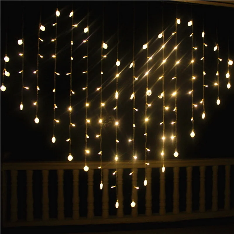 2m*1.5m 128 Led Heart Led String Light Christmas Lights Wedding Party Lantern Fairy String Light Valentine Decoration Eu/us Plug