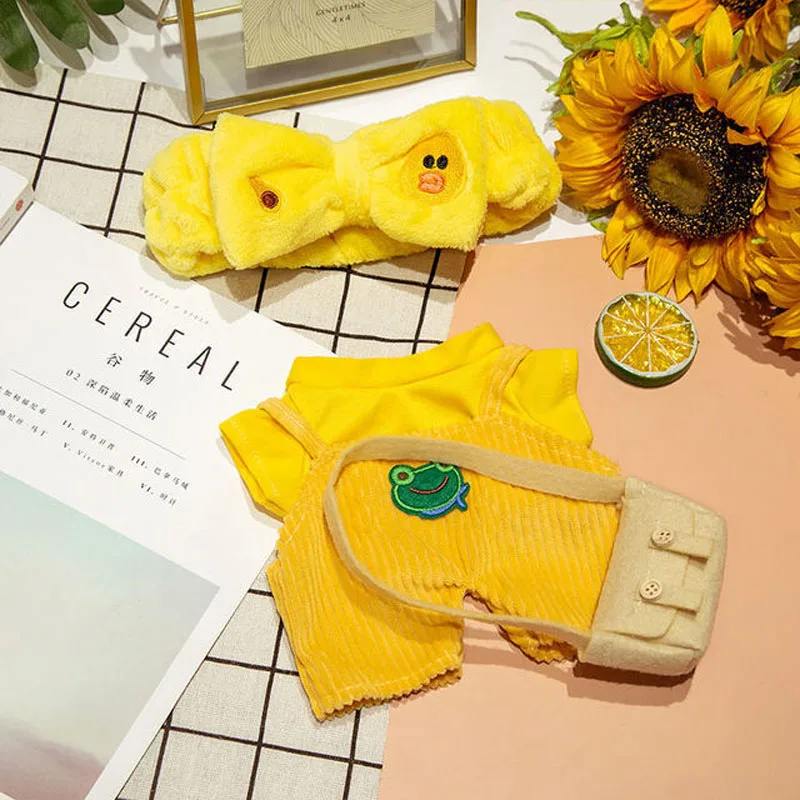 1Set Clothes For Duck 30cm lalafanfan Yellow Duck Kawaii Plush Toy Accessories Soft Animal Dolls Children's Toys Birthday Gifts 6