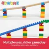5/10pcs Wooden Track Connectors Universal Rotatable Building Blocks Connection Adapters fit for Brand Wooden Train Tracks Toys 5