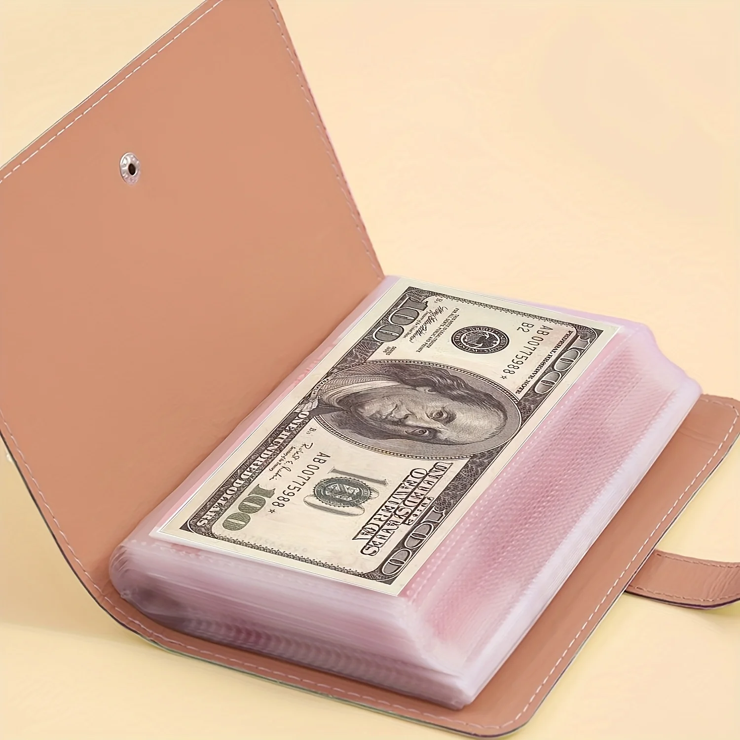 Deluxe Banknote Savings and Collection Book with Secure Closure System