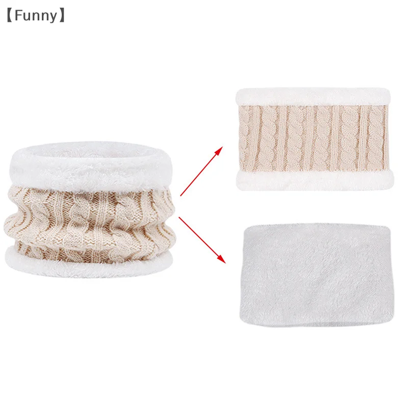 3Pcs Winter Baby Hat Scarf Gloves Set Solid Color Toddler Bonnet Cute Pompom Knitted Hats Outdoor Warm Infant Accessories 1-5Y