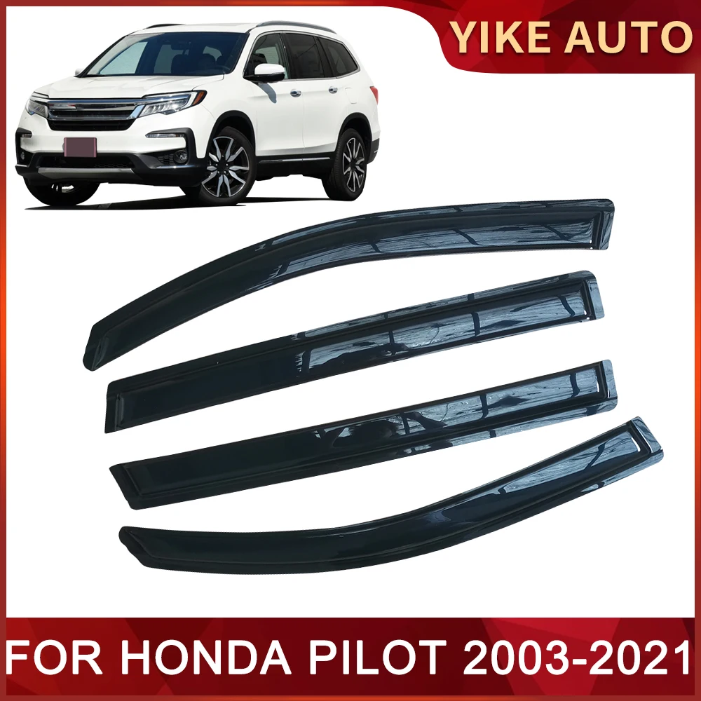 

Козырек для окна для HONDA PILOT 2003-2021 всепогодный козырек для двери защита от ветра солнца дождя для боковых окон ветрозащитные дефлекторы Auio