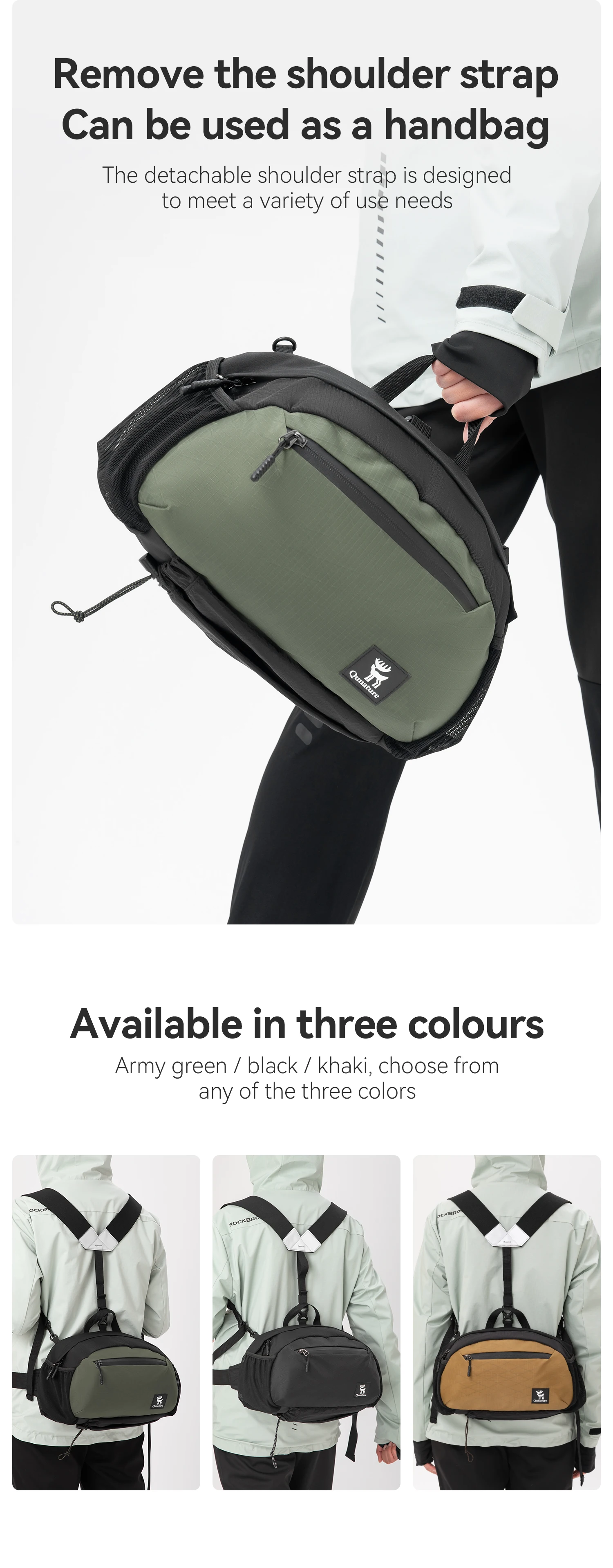 front pocket storage view