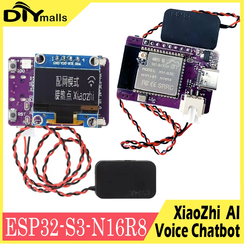 MINI ESP ESP32 S3 N16R8 Entwicklungsboard Xiaozhi KI-Sprachdialog-Robotermodul 0,96 Zoll OLED-Bildschirm Typ-C-Schnittstelle für DIY