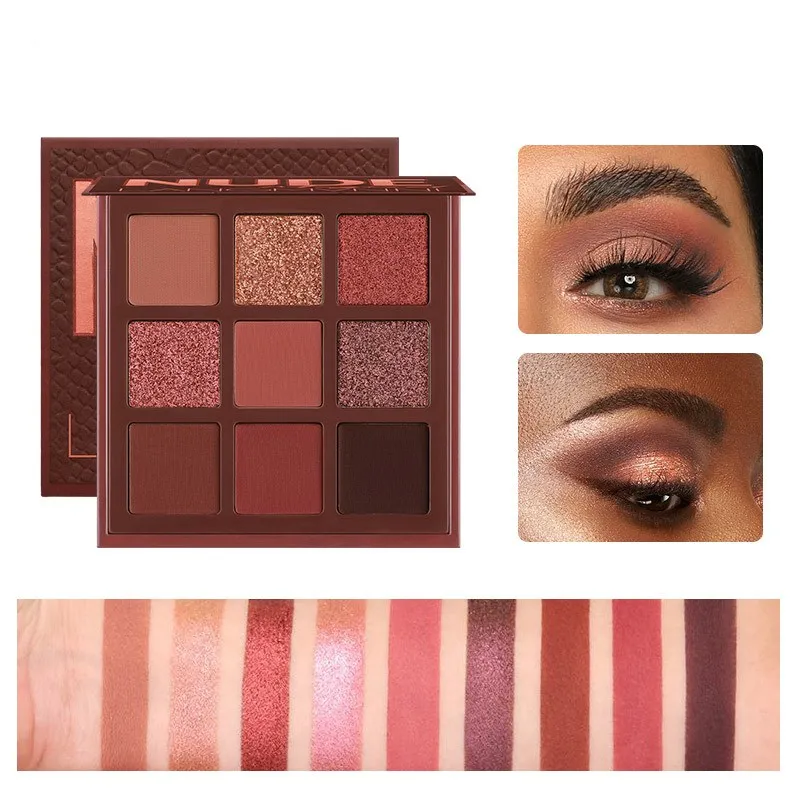 Vendita Calda Langmanni Huda 9 Palace Eye Shadow Disc Pearlescent Matte Durable Exit Silty