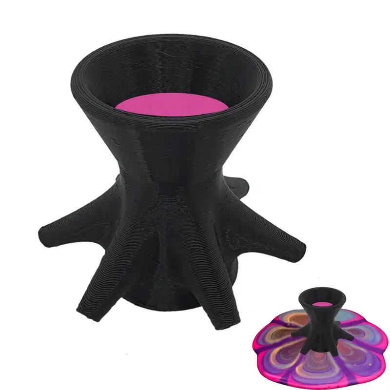 Reusable Paint Pouring Split Cup Mini 7-Leg Funnel Split Cup for DIY Making Pour Painting Mandala Flower Pattern Paint