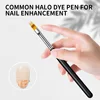 1Pc Professional Soft Gradient Nail Brush Silver Black Nail BrushDrawing Painting Nylon Hair Ombre Brush DIY Gradient UV Gel 1